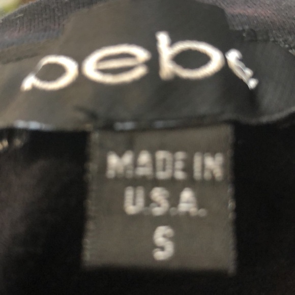 Bebe Rhinestone tee. Size Small. Color black - Picture 7 of 9